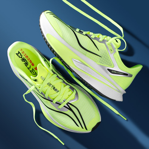 李宁飞电6C跑步鞋男2026春季新款反光䨻丝轻质透气竞速比赛跑鞋