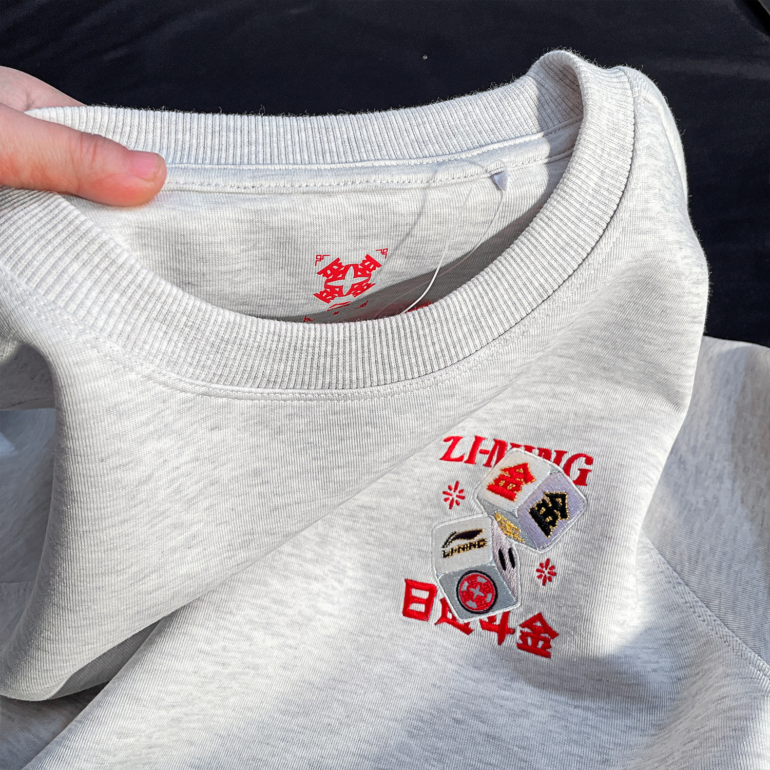 李宁男2025新款日进斗金卫衣