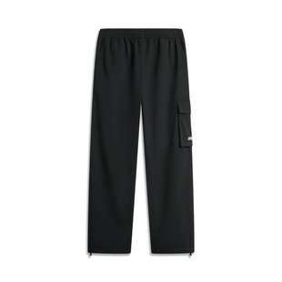 反伍BADFIVE直筒加绒宽松运动长裤 2025冬季 AYKU509 男款 李宁卫裤