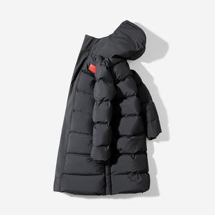 李宁长款羽绒服女款2025冬季新款团购系列90%鸭绒保暖国旗款外套
