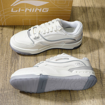 李宁男士板鞋2025秋季新款001 BTC 3经典休闲鞋软底透气滑板鞋