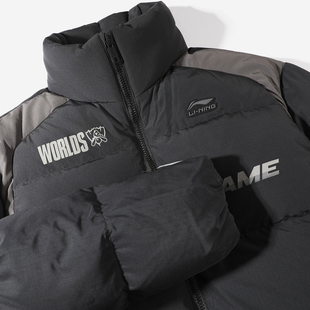 李宁羽绒服男LPL联名系列2025冬季 电子竞技系列保暖鸭绒外套 新款