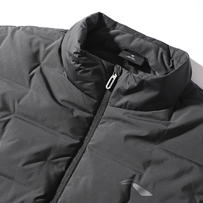 李宁薄款羽绒马甲男款2025冬季新款健身系列85%鸭绒保暖羽绒服