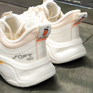 网面透气软弹女鞋 女2025新款 AGLV040 WMS运动休闲鞋 李宁SOFT