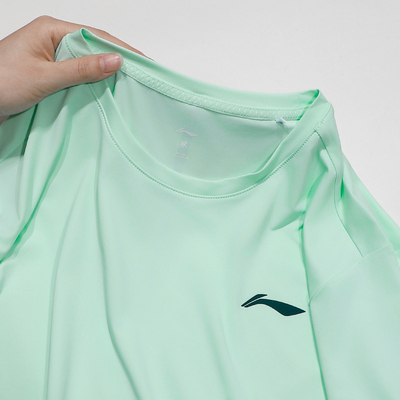 李宁冰丝速干短袖T恤男款2025夏季新款健身跑步宽松T恤ATSV333