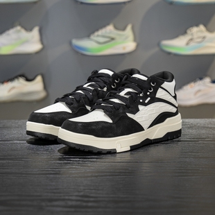 FLEECE男鞋 潮流板鞋 加绒保暖中帮休闲鞋 新款 2025冬季 李宁惟吾MID