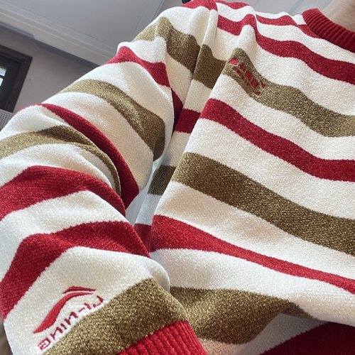 毛衣李宁刺绣新春2025日进斗金