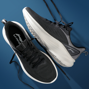 李宁轻风v3跑步鞋男2026春节新款网面透气男鞋减震回弹休闲慢跑鞋