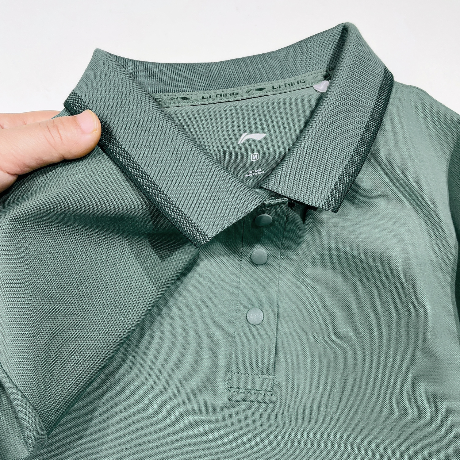 李宁春季棉质POLO衫女款2025新款团购纯色休闲针织T恤短袖APLU198