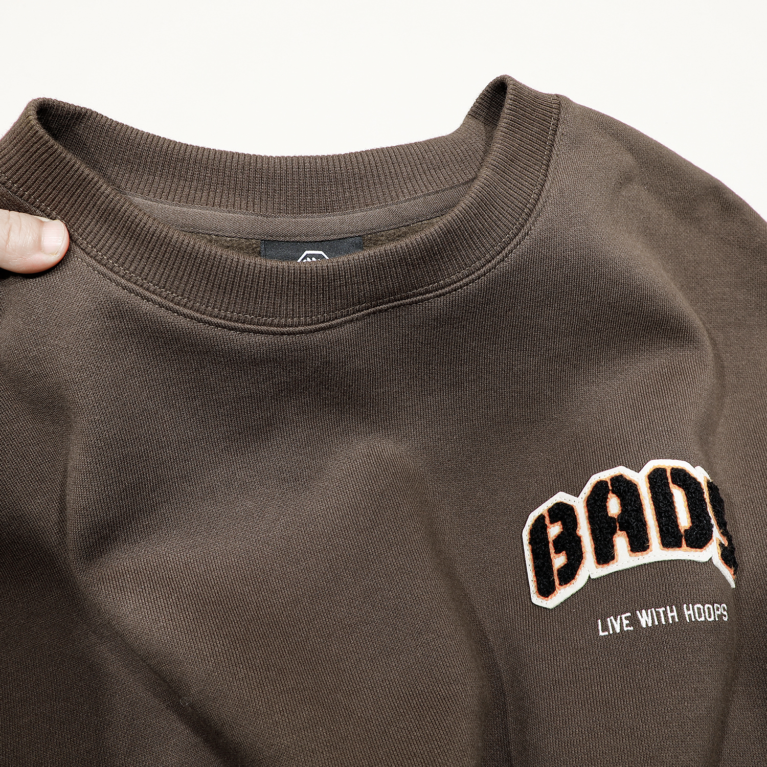 李宁无帽加绒卫衣男2025冬季新款宽松保暖秋冬长袖圆领青少年套头