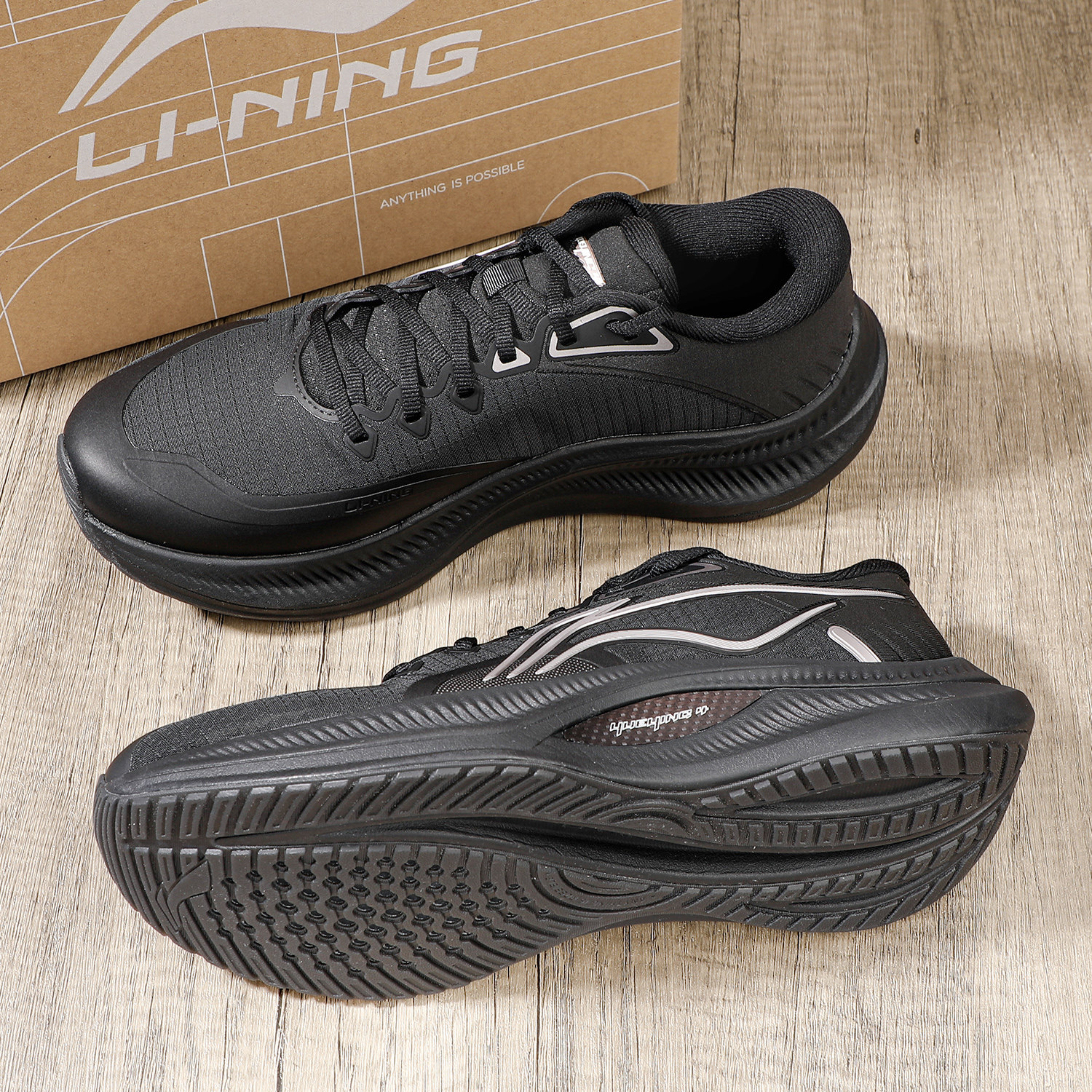 李宁越影4跑步鞋男子2025冬款超轻耐磨休闲跑鞋回弹运动鞋ARHU021