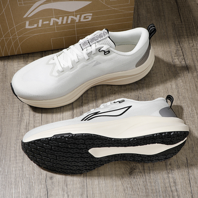 李宁跑步鞋赤兔8男款2025新款灰色缓震回弹运动鞋跑步鞋子ARPV001