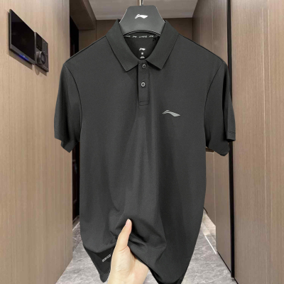 李宁专柜短袖2025夏季新款男子冰感舒适吸湿排汗POLO衫APLV037
