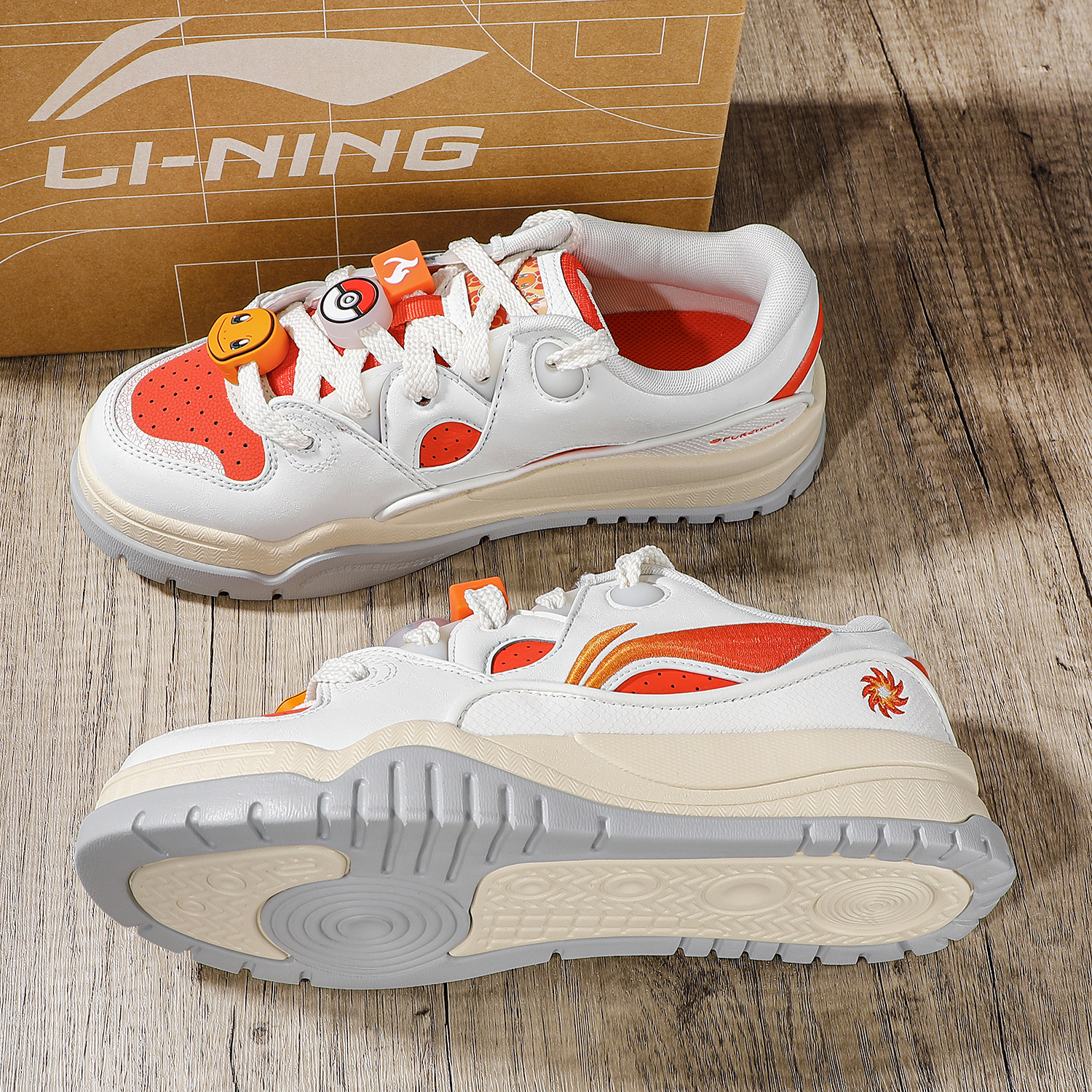 李宁精灵宝可梦休闲鞋男2026春季新款杰尼龟联名平底软弹运动鞋,运动鞋new,运动休闲鞋,淘宝优惠券,粉丝福利购,淘宝优惠卷