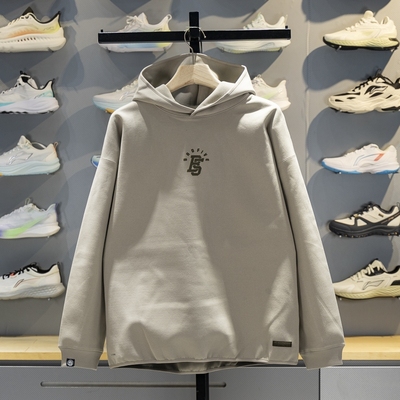 李宁运动卫衣男2025冬季新款反伍系列宽松套头连帽长袖潮流上衣