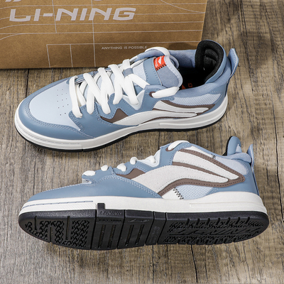 李宁惟吾PRO休闲鞋男鞋2025冬季新款平底运动鞋保暖软弹滑板鞋