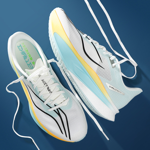 李宁飞电6C跑步鞋男2026春季新款䨻丝轻质减震运动鞋竞速透气跑鞋