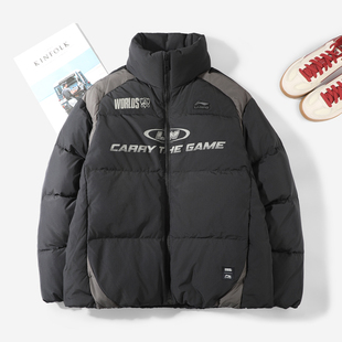 李宁羽绒服男LPL联名系列2025冬季 电子竞技系列保暖鸭绒外套 新款