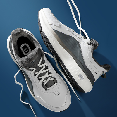 李宁加绒休闲鞋男2025冬季新款SOFT PLUS男鞋防滑耐磨保暖运动鞋