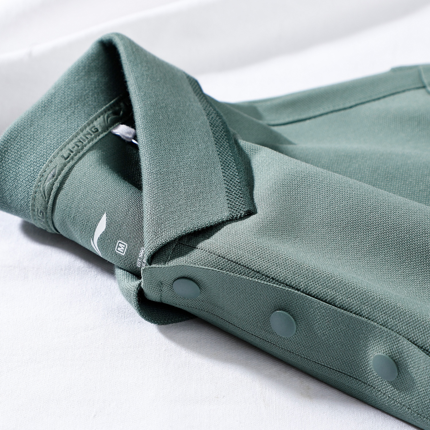 李宁春季棉质POLO衫女款2025新款团购纯色休闲针织T恤短袖APLU198