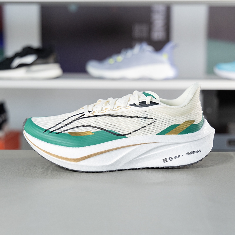 李宁飞电4c碳板跑步鞋女款2025新款超轻减震透气跑鞋男鞋ARMU005