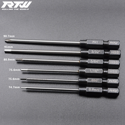 RTW亚拓螺丝刀头 公制英制内六角批芯  球头批头 套筒 电动刀头