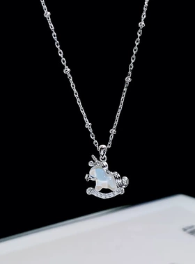 卡娜米娜独角兽项链女2026新款可爱卡通时尚钛钢不掉色锁骨链定制