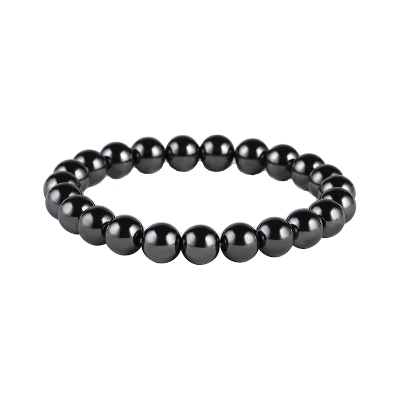 Magnetic Therapy Health Care Magnet Magnet Bracelet Magnetic Black Gallstone Bracelet Male and Female Anti-Radiation Anti-Fatigue Couple Magnetic Jewelry