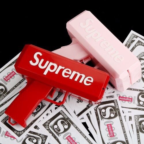 喷钱手抢Supreme吐钱射撒钱喷钱枪结婚喷钞机抖音玩具网红钞票枪