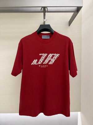 JOHN RI.VUUCI 26春夏新款 男士时尚字母印花短袖T恤26772-517850