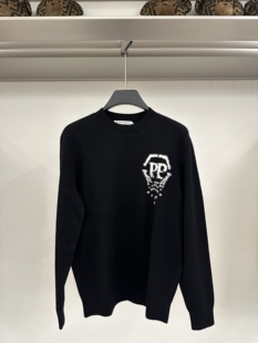 胸前字母植绒羊毛衫 PIERRE 男士 25秋冬新款 881G352537 PIERUCCI