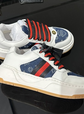 Buzz Robbins 25秋冬新款 男士时尚字母拼色系带休闲鞋 BR26026