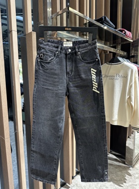WE11DONE PRAIS 25秋冬新款 男士字母刺绣直筒牛仔裤WEKB64914421