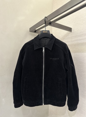John Richmond 25秋冬新款 男士字母刺绣翻领夹克JUHBAJ370885