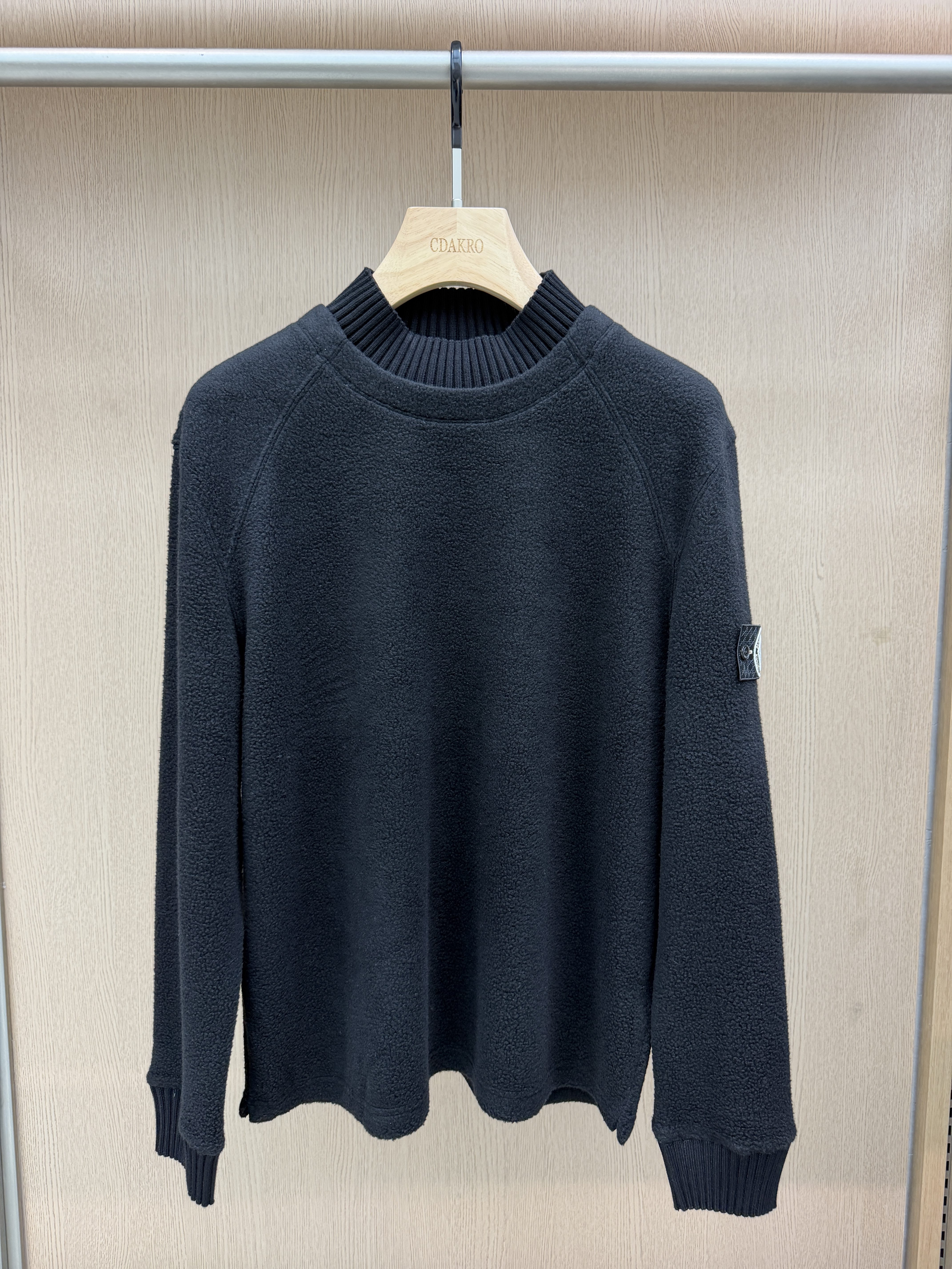 DOSERMO男装26秋冬新款套头卫衣手臂标签休闲保暖上衣661363450