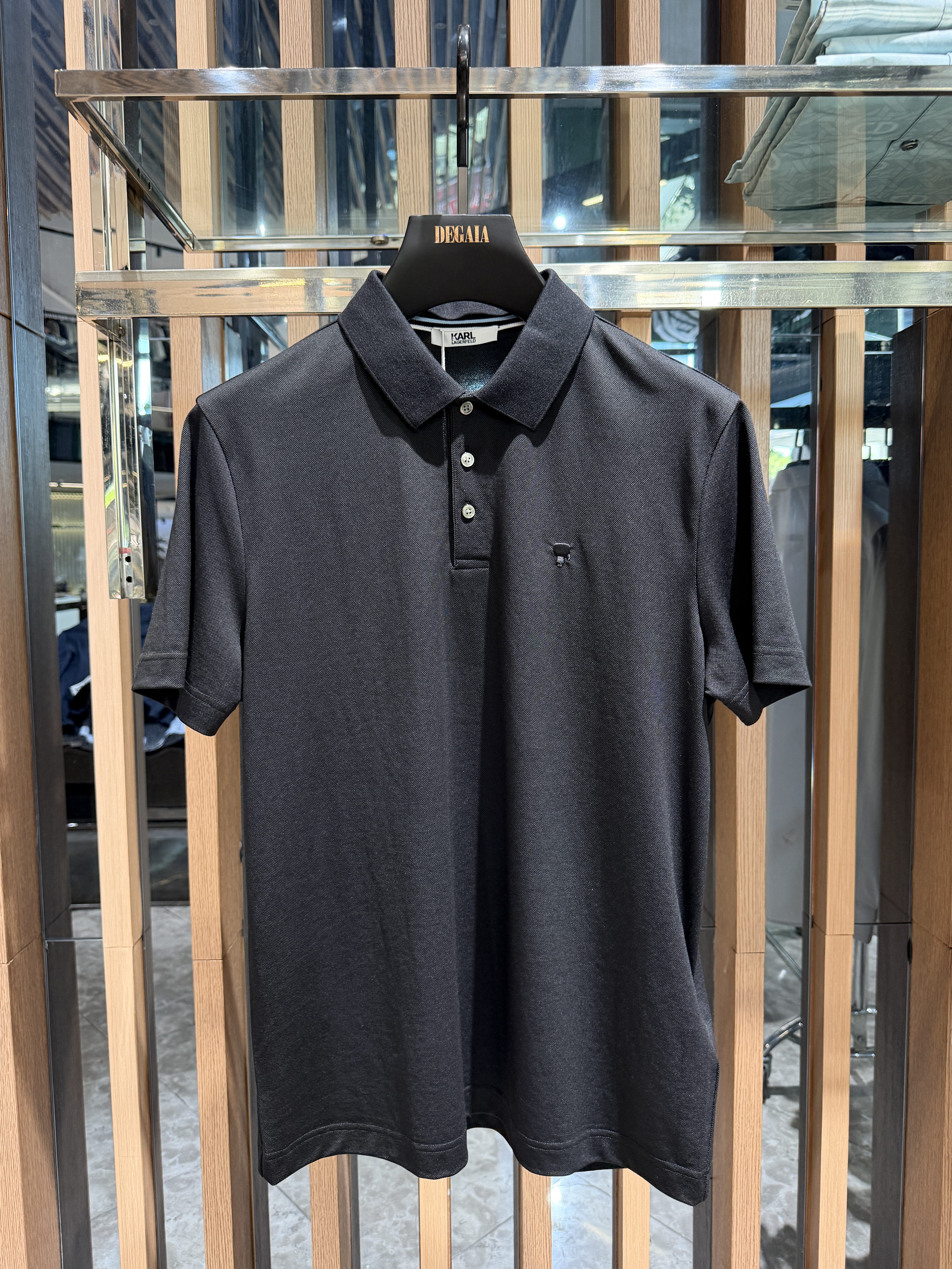 Karl Lagerfeld男装26夏季新款刺绣短袖Polo衫宽松1k1G30606017