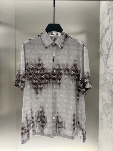Cavalli Class 男装26夏季新款花版短袖衬衫套装度假风CM092F2039