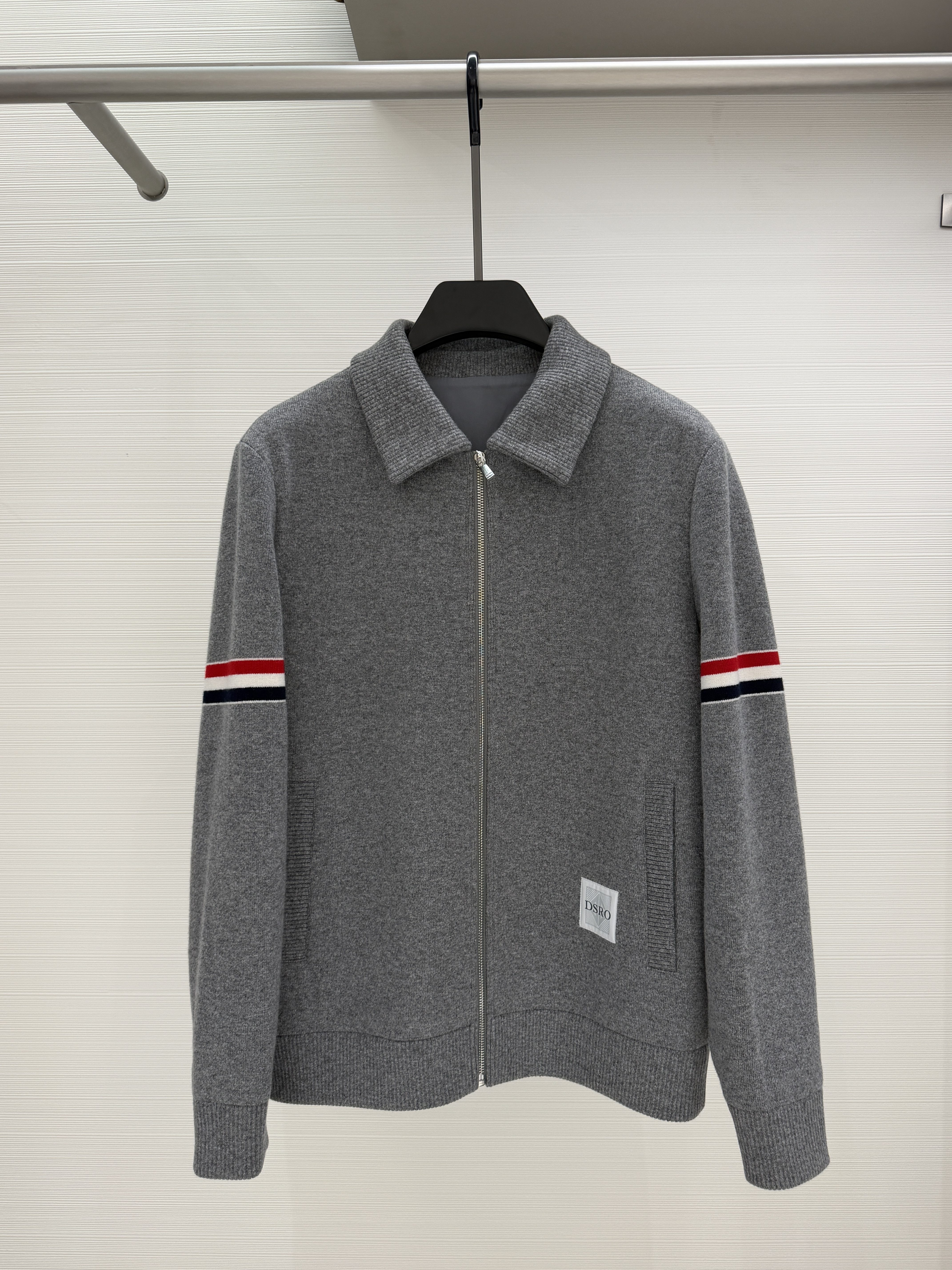 DOSERMO男装26秋冬新款针织休闲服翻领款宽松外套662263187