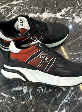 4US 鼎锋春夏推荐 男士时尚字母拼色厚底休闲鞋 S28020-01