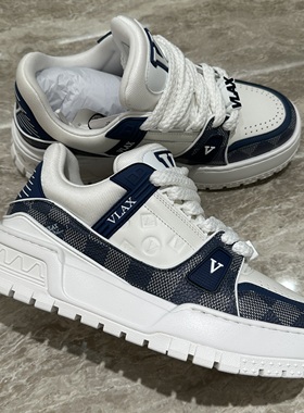 Chishaluo 25秋冬新款 男士时尚拼色系带厚底休闲鞋 VL162017E09F