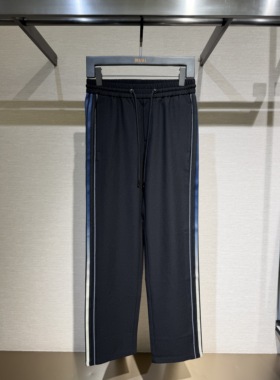 DEGAIA 26春夏新款 男士侧边拼接后口袋刺绣休闲裤 DUIAAK371615