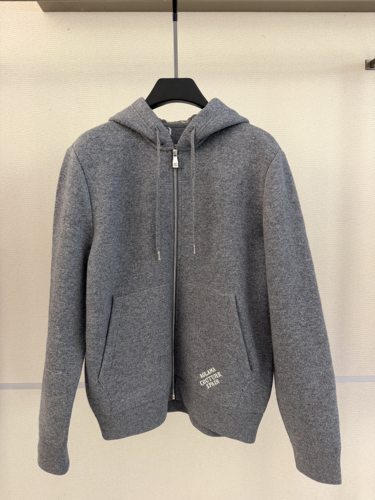 AOLAMA 25返场特价 男士下摆字母刺绣连帽针织休闲服 882253175