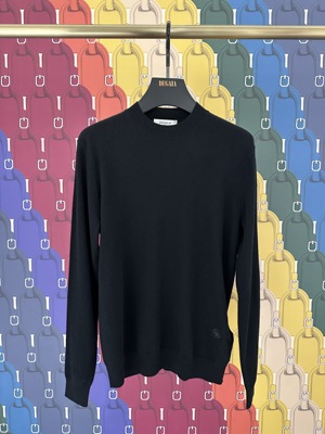 DEGAIA 25秋冬新款 男士简约下摆刺绣长袖羊绒针织衫DUHBAS371156