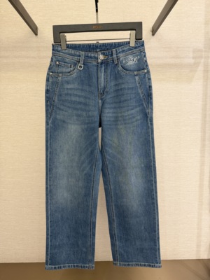 John Richmond 鼎锋春夏推荐 男士字母刺绣牛仔裤 JUHAAN160630