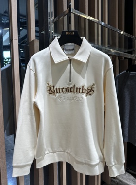 Dartin Bonaparto 25秋冬新款 男士字母刺绣翻领卫衣 SDB2515310