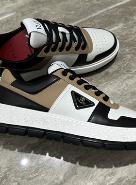 Chishaluo 25秋冬新款 男士时尚字母拼色系带厚底休闲鞋 VL05282D