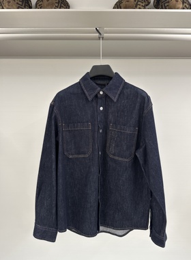 Cavalli Class 25秋冬新款 男士字母印花翻领牛仔外套CM312E3769