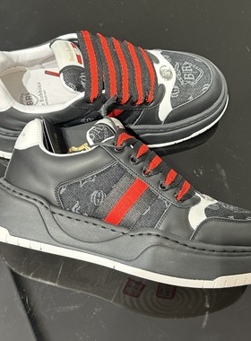 Buzz Robbins 25秋冬新款 男士时尚字母拼色系带休闲鞋 BR26026