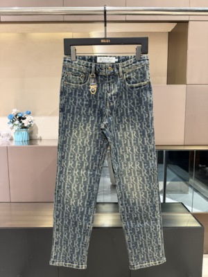 PIERRE PIERUCCI 25秋冬新款 男士字母满印花版牛仔裤 881G3915AN