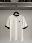 T恤 CNC 811H262137 时尚 胸前绣标假两件圆领短袖 26春夏新款 男士